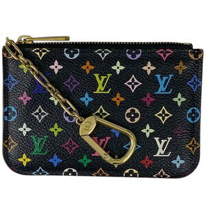 Louis Vuitton Pochette Wallet Keychain Monogram Multicolor Noir Black